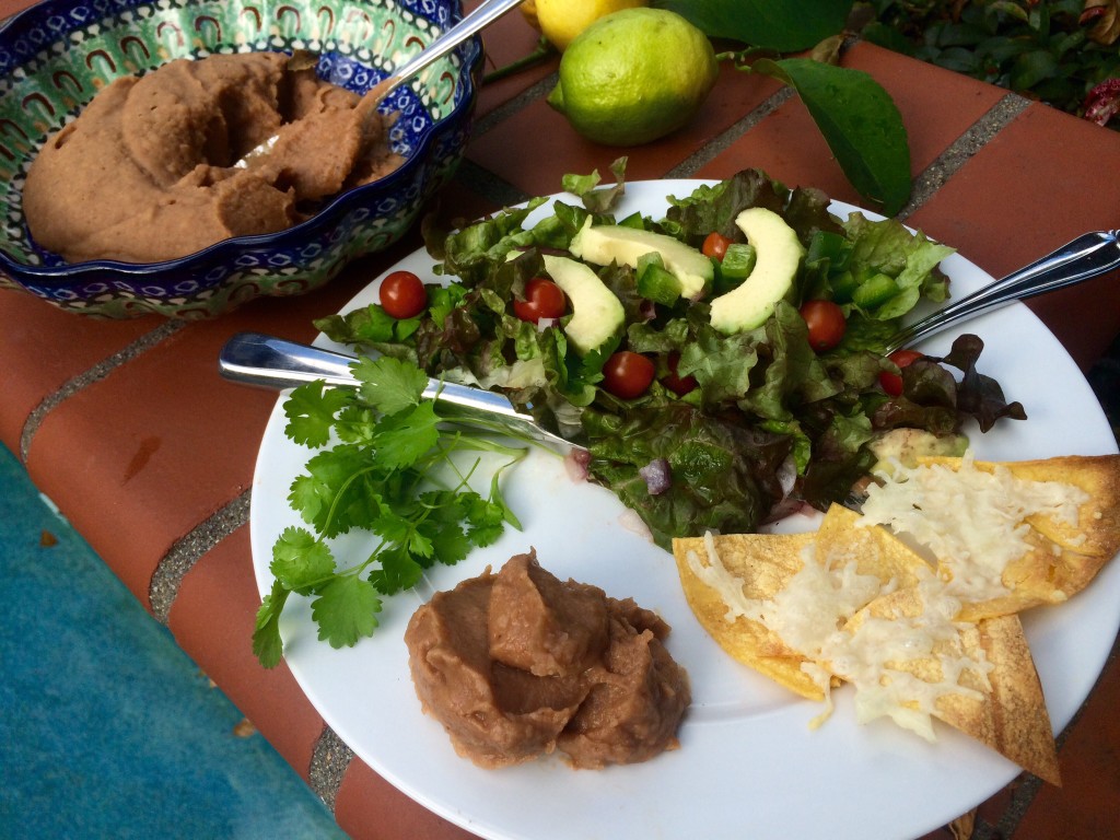 Light and healthy Mexican meal