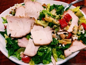 salad, Greek, chicken, feta