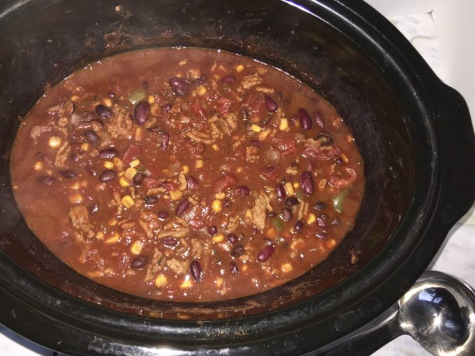 Lean Crock pot Turkey Chili