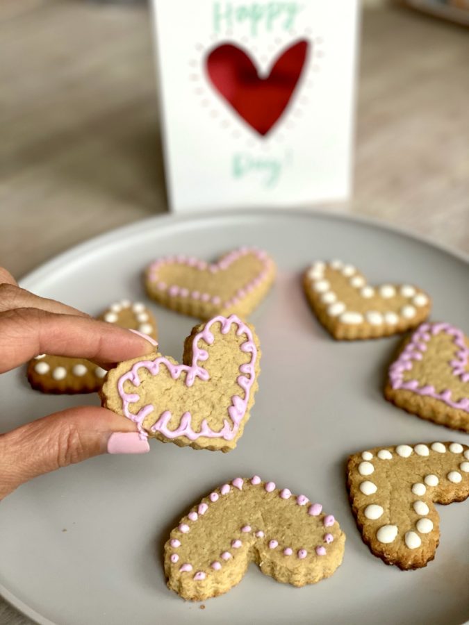 Healthy Almond Flour Shape Cookies for Valentine's Day