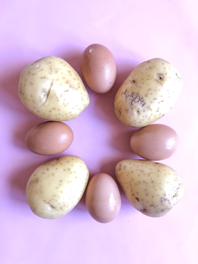 eggs and potatoes