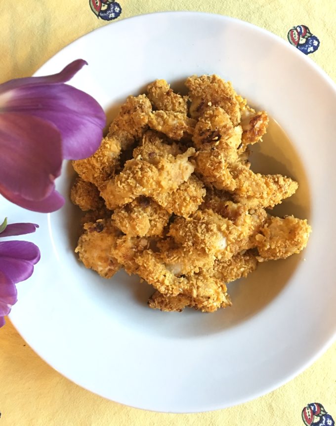 Baked Cornflake Crusted Chicken Nuggets