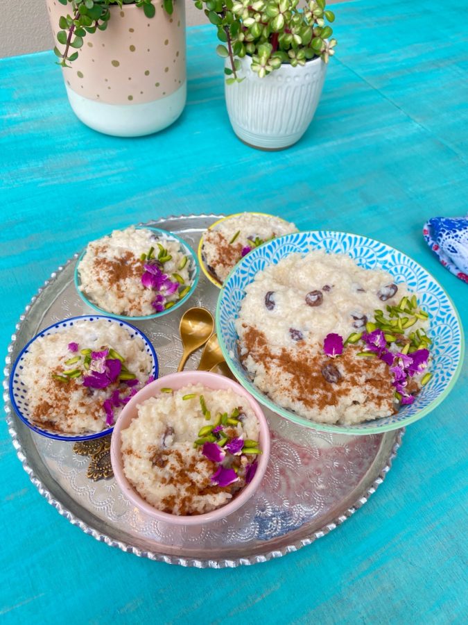 Persian Rice Pudding Shir Berenj