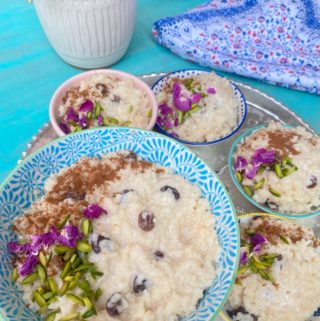Persian Rice Pudding Shir Berenj