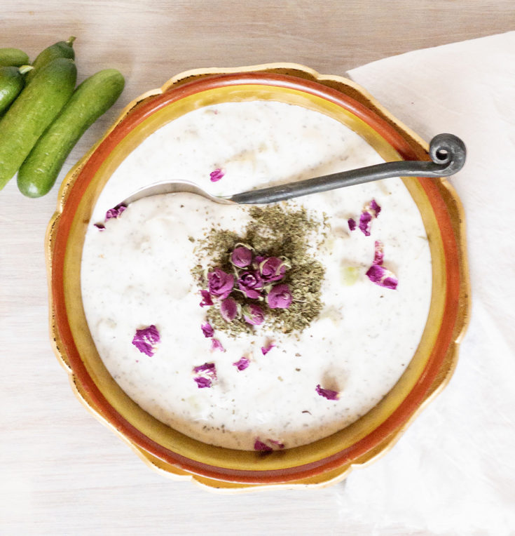 Persian Cucumber Yogurt Dip Mast-O-Khiar