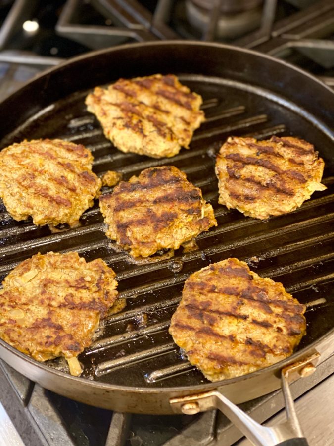 Grilling Persian Burgers on an Indoor Grill Pan