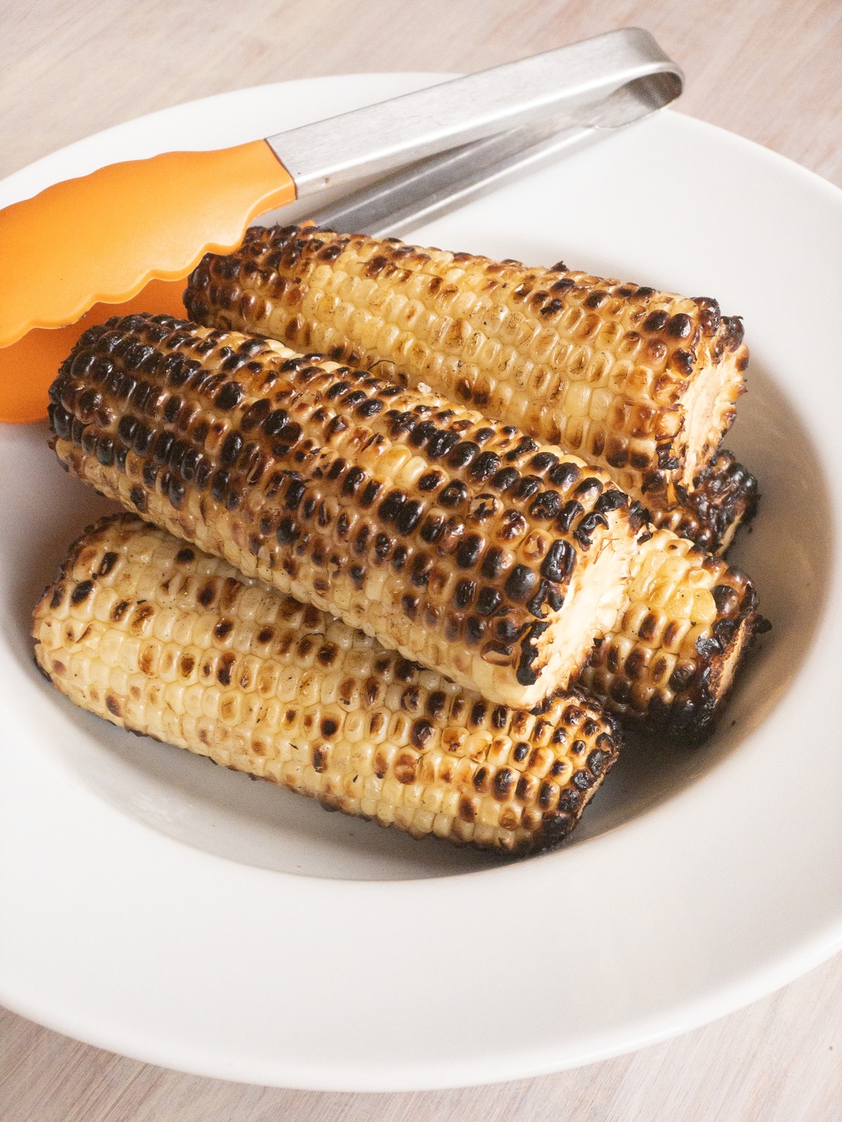 Persian Street Corn grilled and in a serving dish