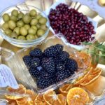 fresh or dried fruit and olives