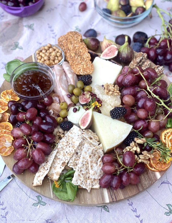 Mediterranean Charcuterie Cheese Board