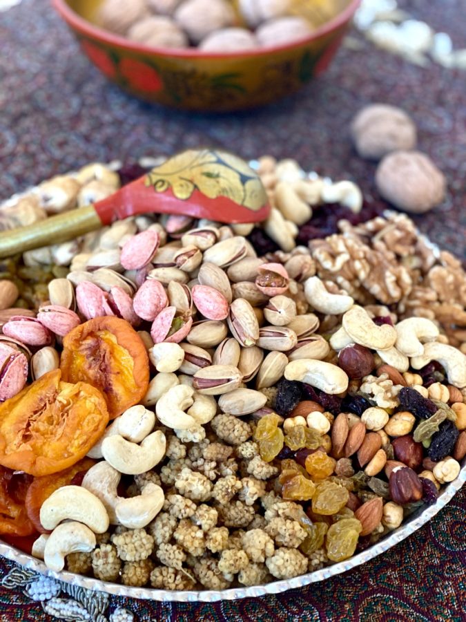 Ajeel Persian Trail Mix with pistachios almonds cashews walnuts and dried fruit