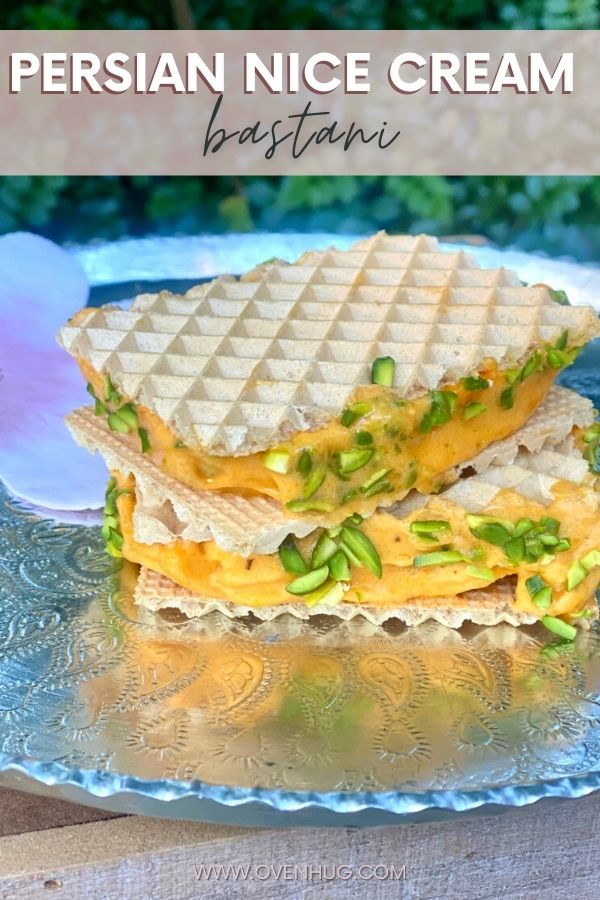 Persian Bastani Nice Cream Sandwiches