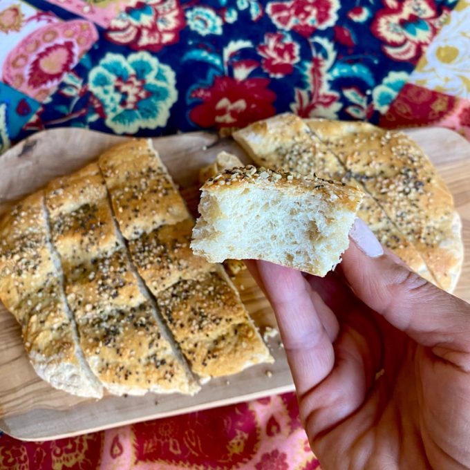 Bite of Persian Barbari Bread