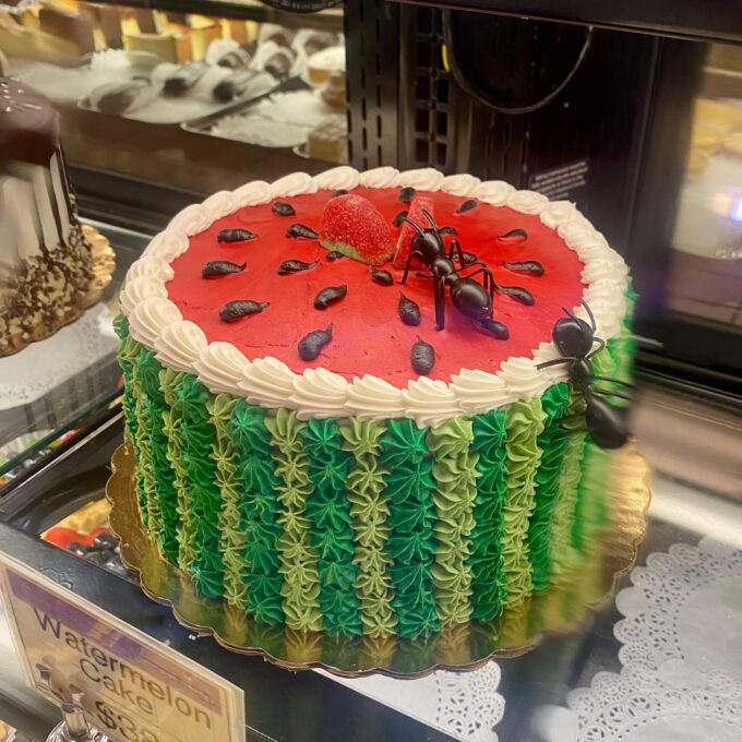watermelon cake yalda night sweets snacks holiday celebration